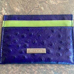 Etro men’s blue cardholder